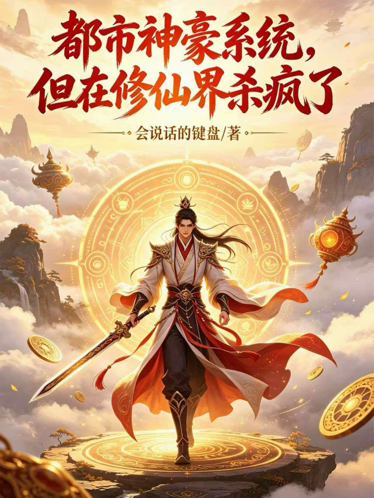 都市神豪係統，但在修仙界殺瘋了 封面