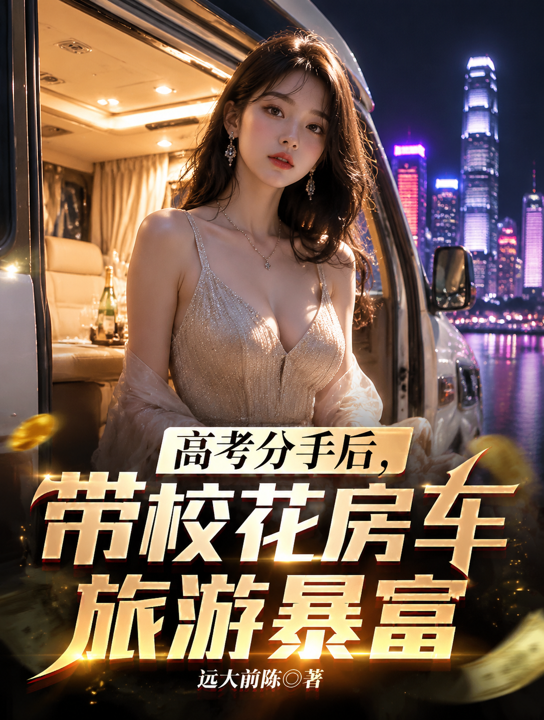 高考分手後，帶校花房車旅遊暴富 封面
