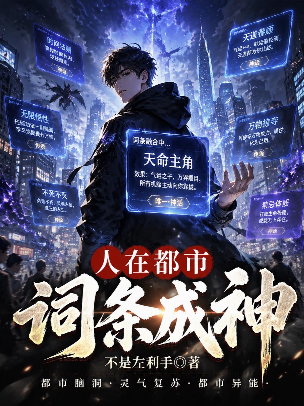 人在都市，詞條成神 封面