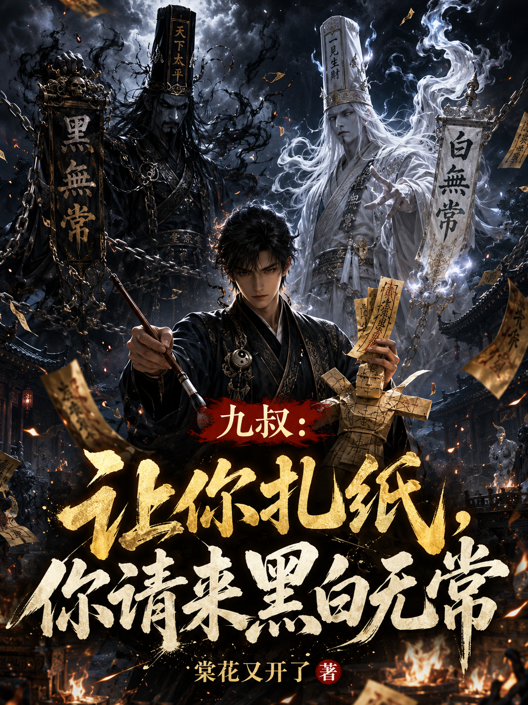 九叔：讓你紮紙，你請來黑白無常 封面